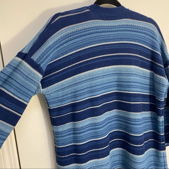 Lauren Ralph Lauren Blue Striped Cardigan - Picture 9 of 11
